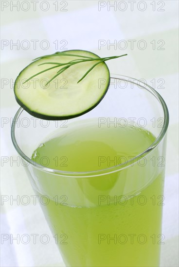 Cucumber juice with dill, glass, cucumber, snake cucumber, cucumber water