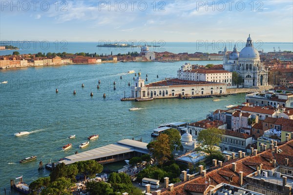View of Venice lagoon and Santa Maria della Salute church. Venice, Italy, Europe