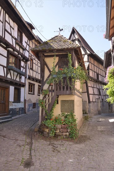 Taubenhaus building in Eguisheim, named favorite village of the French in 2013, Le Village Préféré,