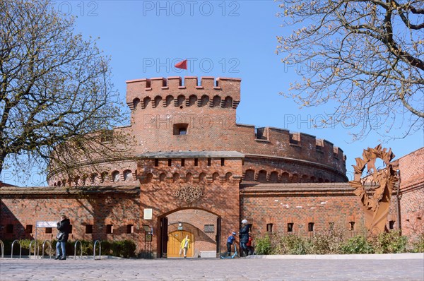 Kaliningrad Regional Amber Museum, Don Tower, Rossgarten Tor, Kaliningrad, Russia, 13 April 2019,