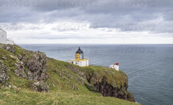 St Abbs Lighthouse, Scottish Borders, Scotland, United Kingdom, Europe