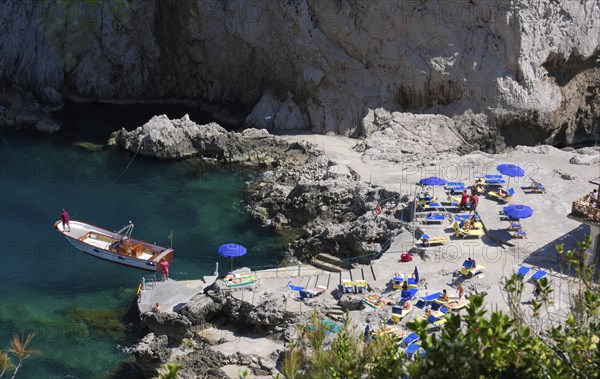 The Italian holiday island Capri is located in the Gulf of Naples. Capri is only about 10 square