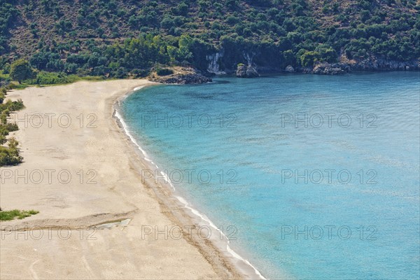 Karavostasi beach in Perdika, Greece, Europe