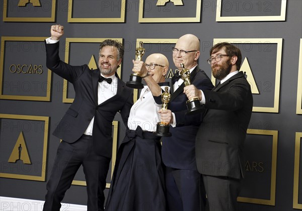 Mark Ruffalo, Jeff Reichert, Julia Reichert and Steven Bognar at the 92nd Academy Awards, Press
