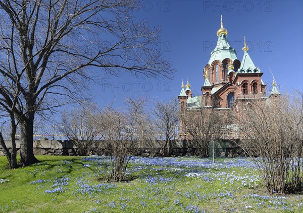 Uspenski Cathedral, 19th-century Eastern Orthodox church building in Helsinki, Finland, Europe