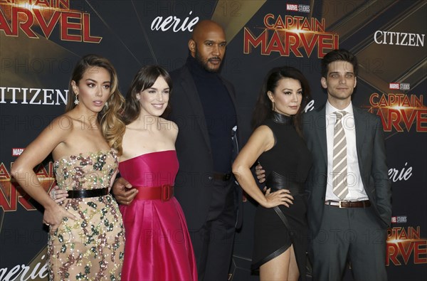 Chloe Bennet, Elizabeth Henstridge, Henry Simmons, Ming-Na Wen and Jeff Ward at the World premiere