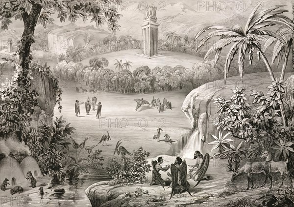 Great Moon Hoax, Edinburgh Journal of Science, by Lilith de Thierry Freres, 1835