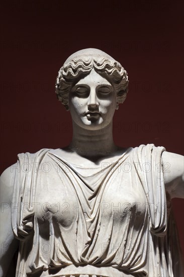 Colossal Statue of Ceres, Vatican Museums, Rome, Italy. Detail