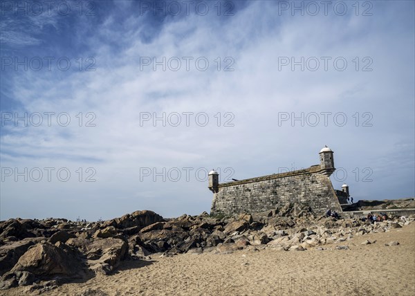 Castelo do queijo old fort landmark in foz do douro beach district of porto portugal