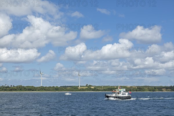 Bicycle ferry, coast near Broager, Syddanmark, Denmark, Europe