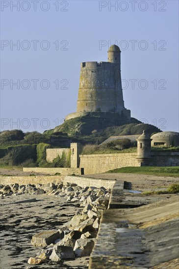 The tower Tour Vauban at Saint-Vaast-la-Hougue, Normandy, France, Europe