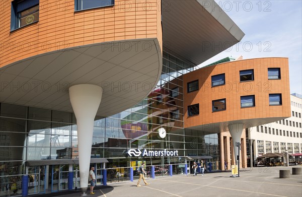 Modern architecture railway station, Amersfoort, Netherlands