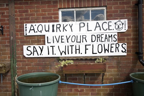 Quirky small photo gallery and museum at Alton Barnes, Wiltshire, England, United Kingdom, Europe