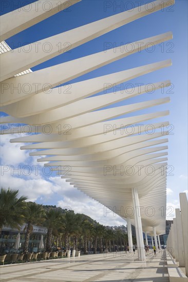 Quay two El Palmeral de las Sorpresas port development of the modern new cruise terminal, Malaga,