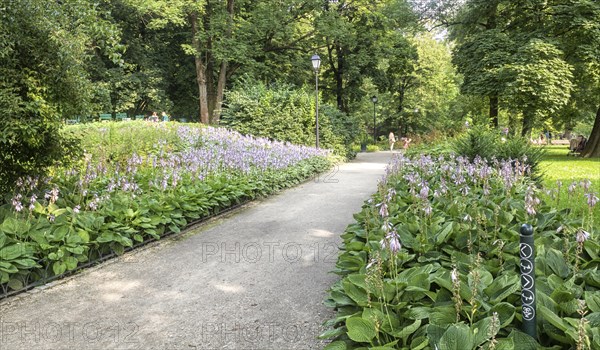 Bernardine Gardens park in the center of Vilnius, Lithuania, Europe