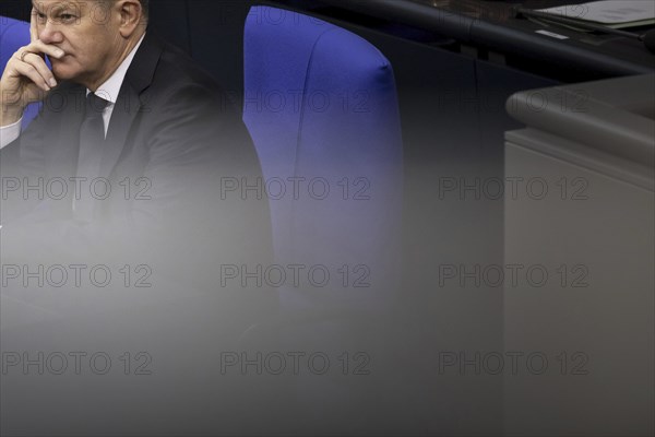 Olaf Scholz (SPD), Federal Chancellor, pictured during a meeting in the German Bundestag in Berlin.