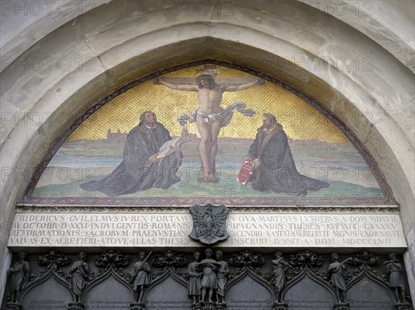 All Saint Church or Castle Church, Theses door where Martin Luther posted in Latin his 95 theses,