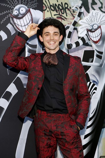 Marc Weinmann at the opening of the Tim Burton exhibition in the Radsetzerei on the RAW site in