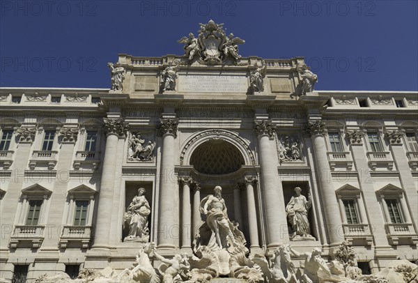 Palazzo Poli, also Palazzo Conti, Trevi Fountain, Fontana di Trevi, Rome, Italy, Europe