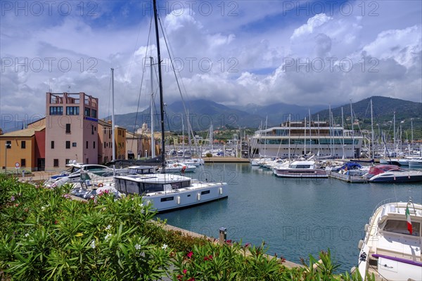 Sailing ships, Marina di Loano, Loano, Riviera di Ponente, Liguria, Italy, Europe