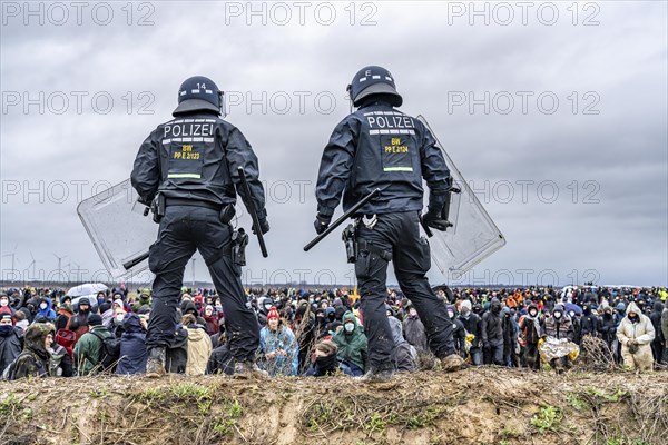 Violent clashes between thousands of demonstrators and the police, after a demonstration against