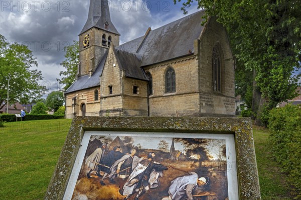 1250 St. Anna's Church, Sint-Annakerk, depicted in the painting The Blind Leading the Blind by