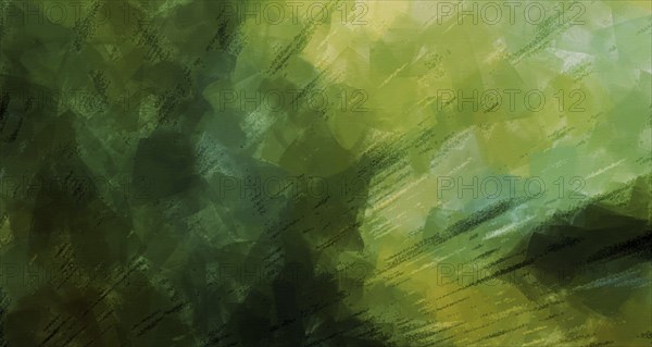Abstract art print. green texture painting background on canvas. Modern art template for prints,