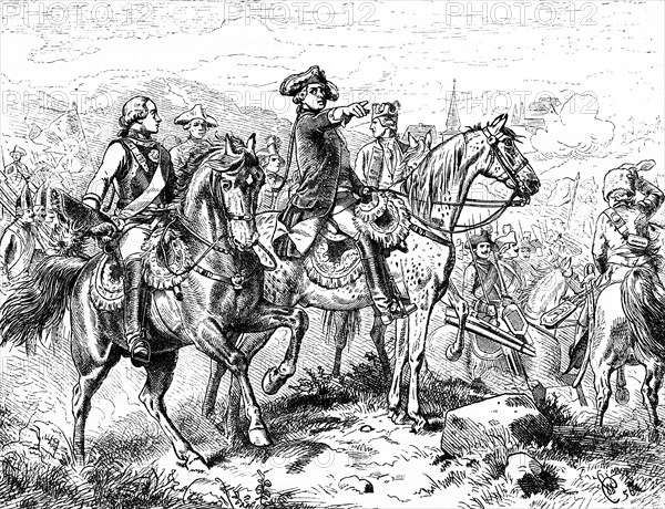 Prince Henry of Preueen in the Battle of Freiberg 1762, Saxony, leader of the Imperial Army, Seven