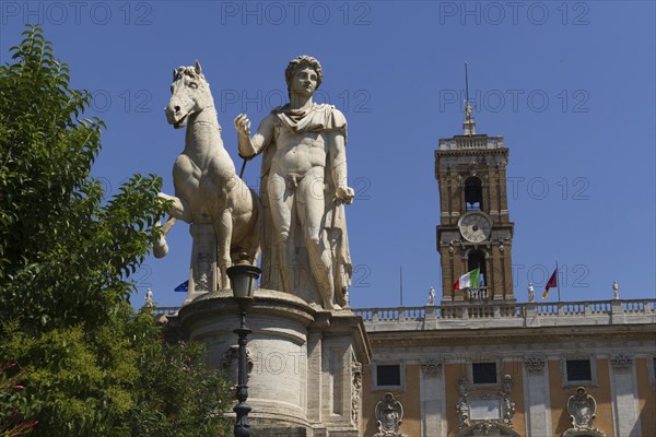 Senatorial Palace, Palazzo Senatorio, on the Capitol, Capitoline Hill in Rome, City Hall of the