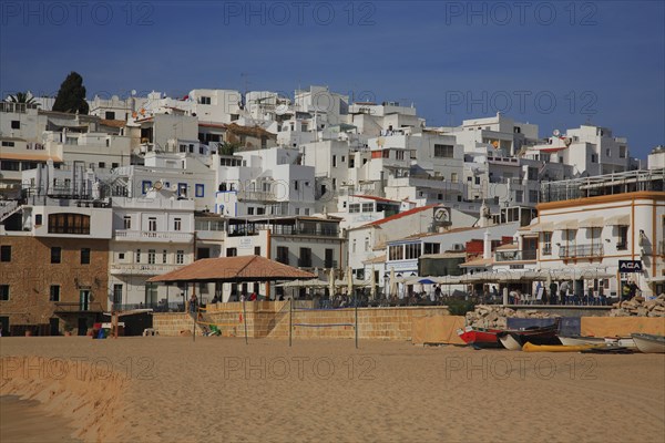 Albufeira beach in the Algarve, Portugal, Europe