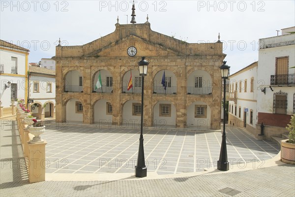 Historic town hall Ayuntamiento building, Cortes de la Frontera, near Ronda, Malaga province,