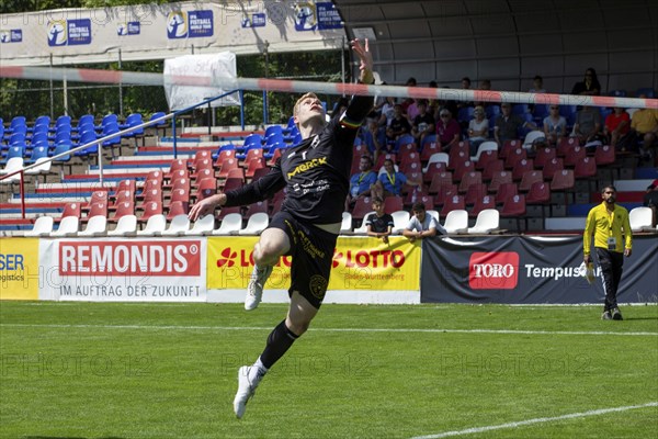 Fistball: TSV Pfungstadt against DSG UKJ Froschberg (IFA 2024 Fistball World Tour Finals Mannheim,