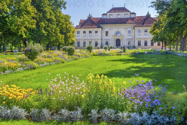 Garden parterre in front of Lustheim Palace in the Schleissheim Palace complex, Oberschleissheim