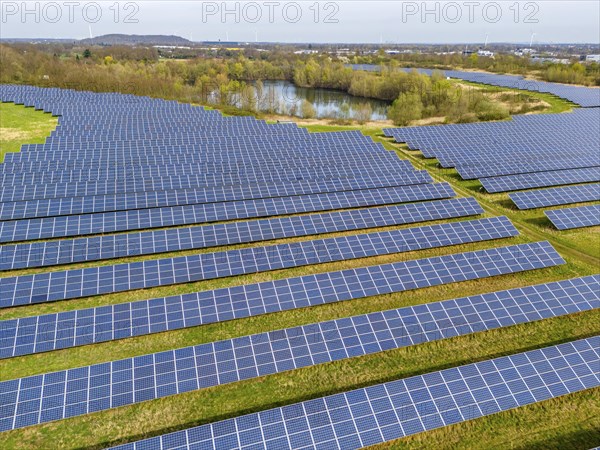 Mühlenfeld solar park, near Neukirchen-Vluyn, over 15, 000 solar modules spread over 24 hectares,
