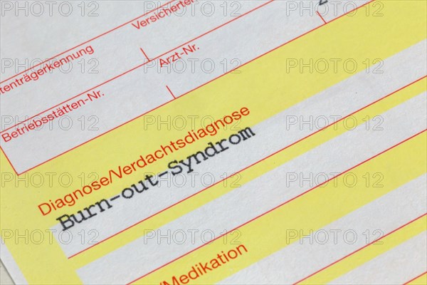 Burn-out diagnosis on a doctor's referral