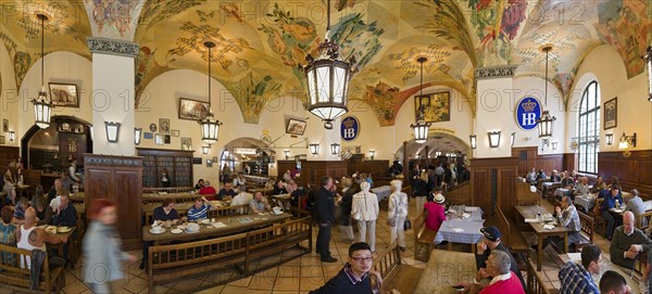 Hofbräuhaus Interior Panorama Munich Germany