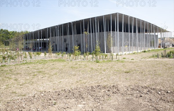 The new visitor centre at Stonehenge, Amesbury, England, UK, completed and opened in December 2013,