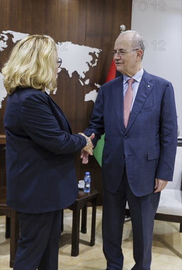 Svenja Schulze (SPD), Federal Minister for Economic Cooperation and Development, and Mohammad