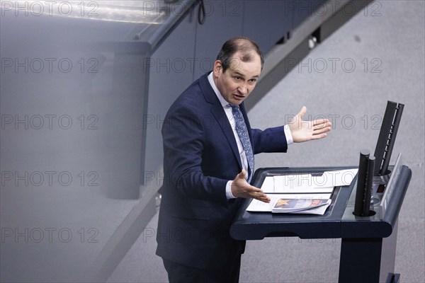 Norbert Kleinwaechter (AfD), recorded during a speech on the euro balance sheet in the German