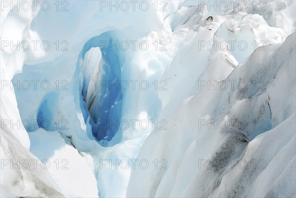 Ice cave, Fox Glacier, Westland National Park, South West New Zealand World Heritage Site, Southern