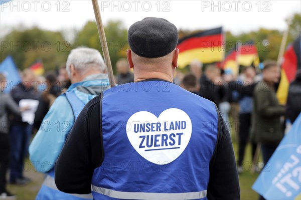 AfD supporters protest against government policy in the energy crisis, Berlin, 8 October 2022