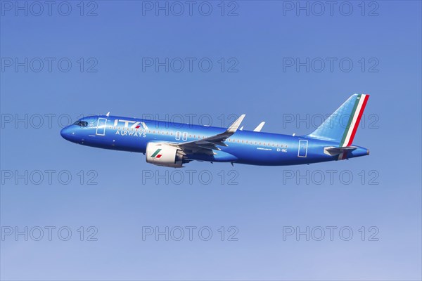 An Airbus A320neo aircraft of ITA Airways with the registration EI-INC at the airport in Munich,