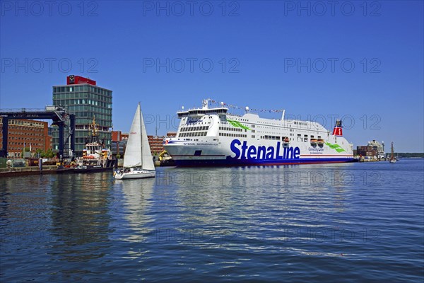 Europe, Germany, Schleswig-Holstein, Kiel, state capital, Baltic Sea, harbour, Schwedenkai, Stena