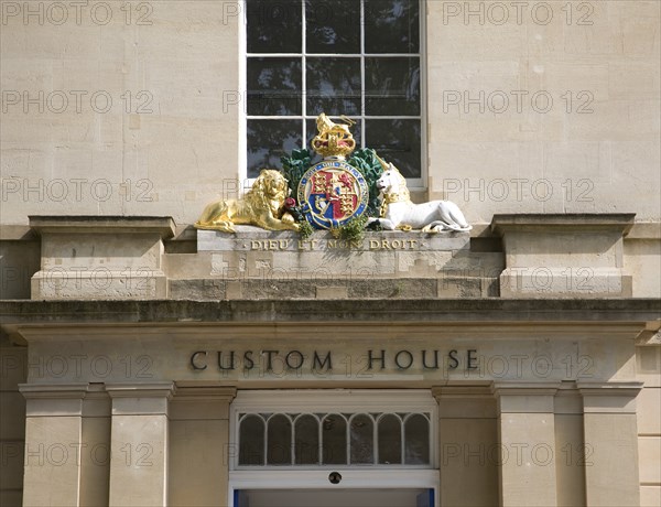 Coat of Arms, Custom House, Bristol, England, UK