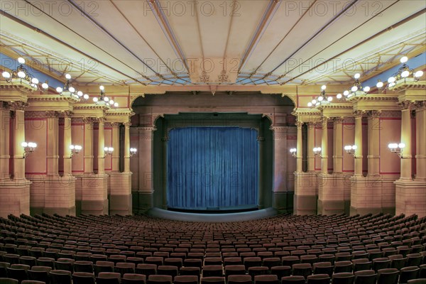 Auditorium, hall, interior view of the Richard Wagner Festival Theatre of the Bayreuth Festival on