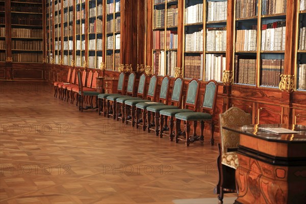In the monastery library, the library hall in the Strahov Praemonstratensian Monastery, Prague,