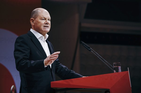 Federal Chancellor Olaf Scholz, recorded at the European Delegates' Conference of the Social
