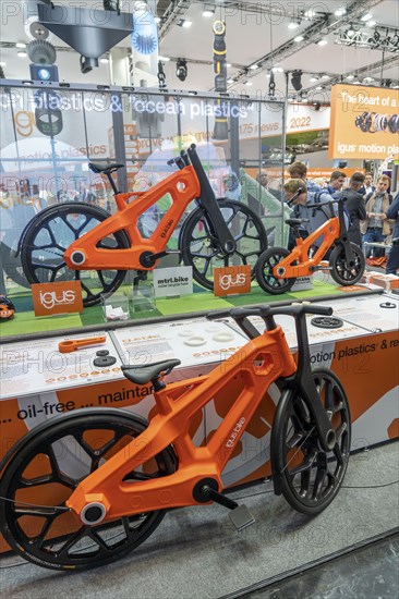 First day at the Hannover Messe 2022, industrial trade fair, after a 2-year corona break, IGUS