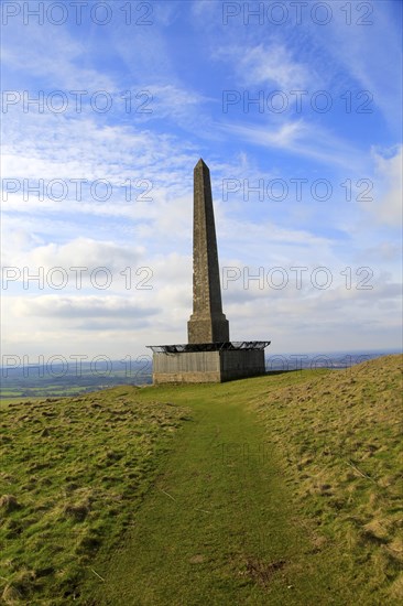 Historic Lansdowne monument, Cherhill, Wiltshire, England, UK