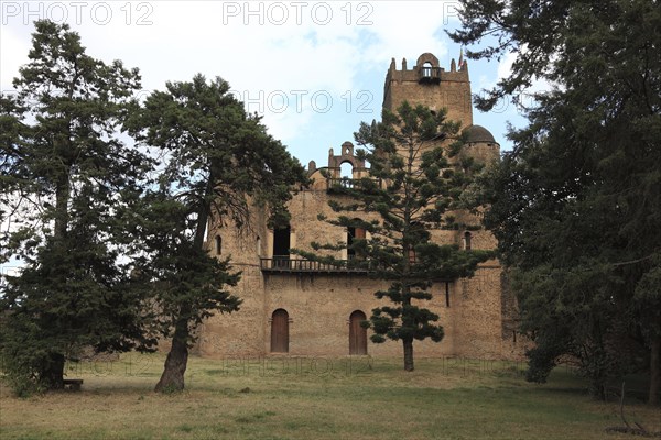 Amhara region, in the Gemp palace complex in Gondar, Gonder, imperial palace, UNESCO, world,